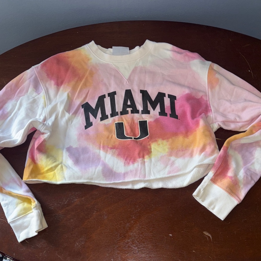 Champion Miami Tie-Dye Crop Top sweatshirt